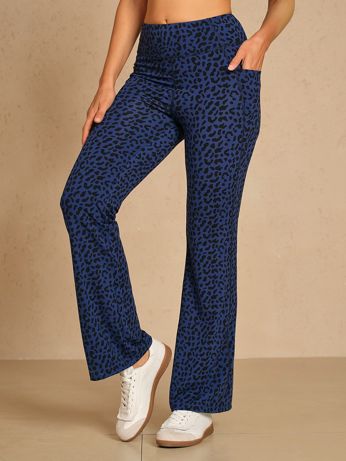 More Than Basic 30 Inch Leopard Golf Flare Pants