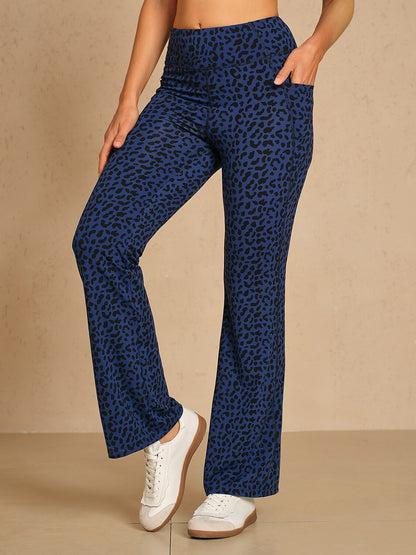 More Than Basic 30 Inch Leopard Golf Flare Pants
