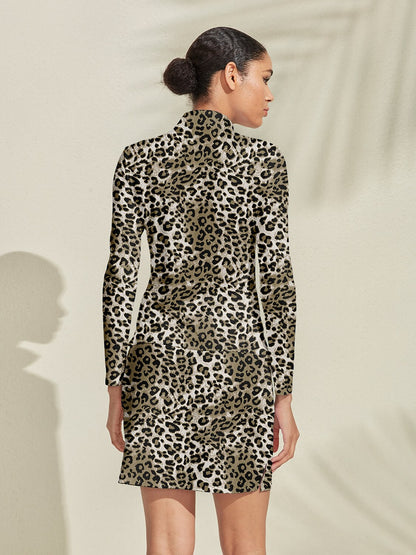 Wildlife Party Silky Golf Shirt Quarterzip UPF50+