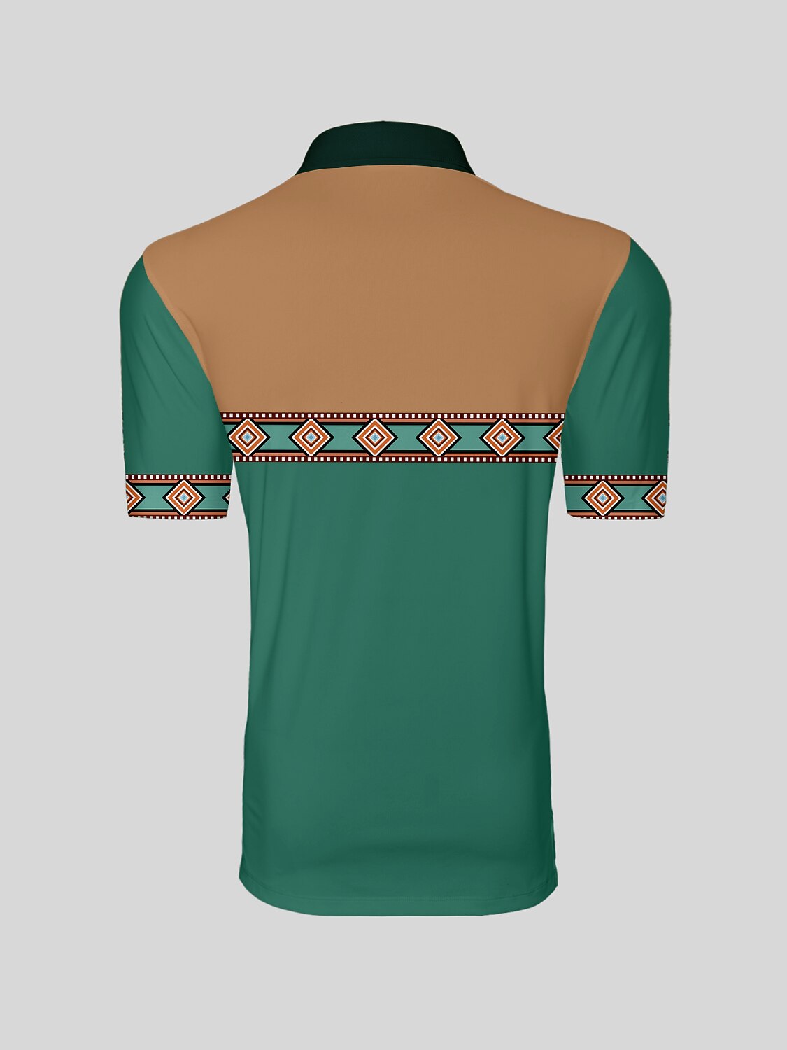 ボールドバロック メンズ リブ襟ポロシャツ UPF50+