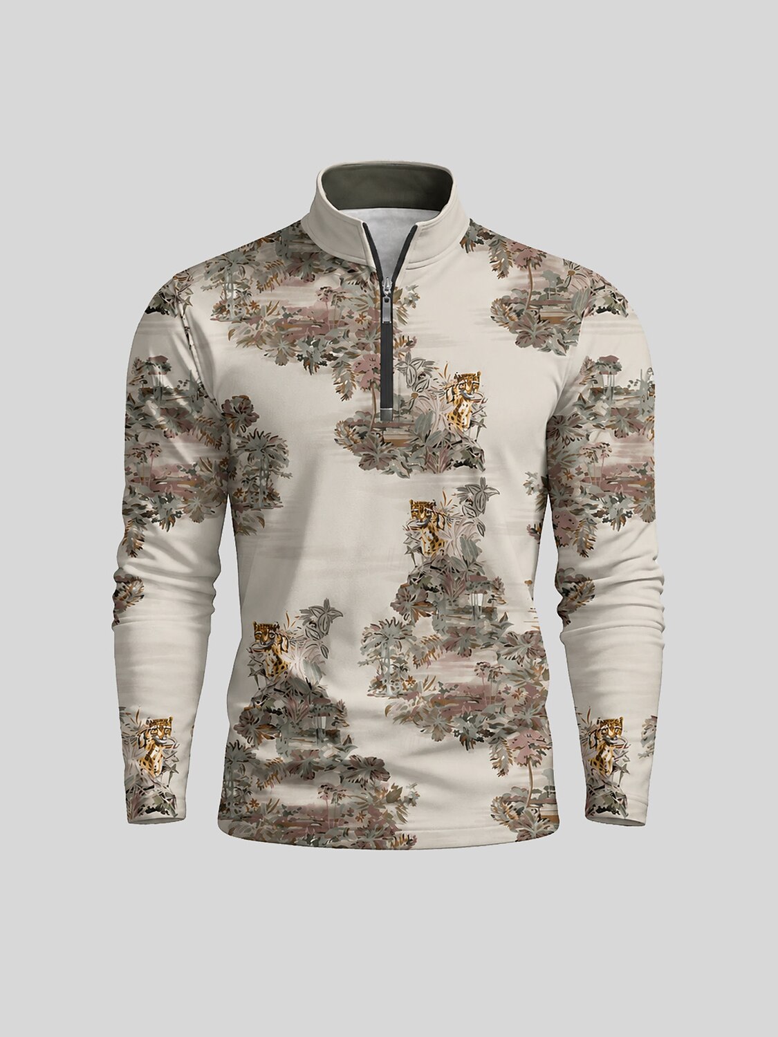 Botanical Energy Men's Golf Shirt Quarterzip UPF50+