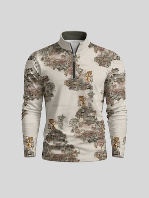 Botanical Energy Men's Golf Shirt Quarterzip UPF50+