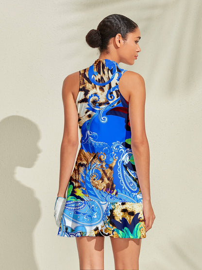 Wildlife Party Ruffle 35.5 Inch Dress For Golf Pickleball & Tennis