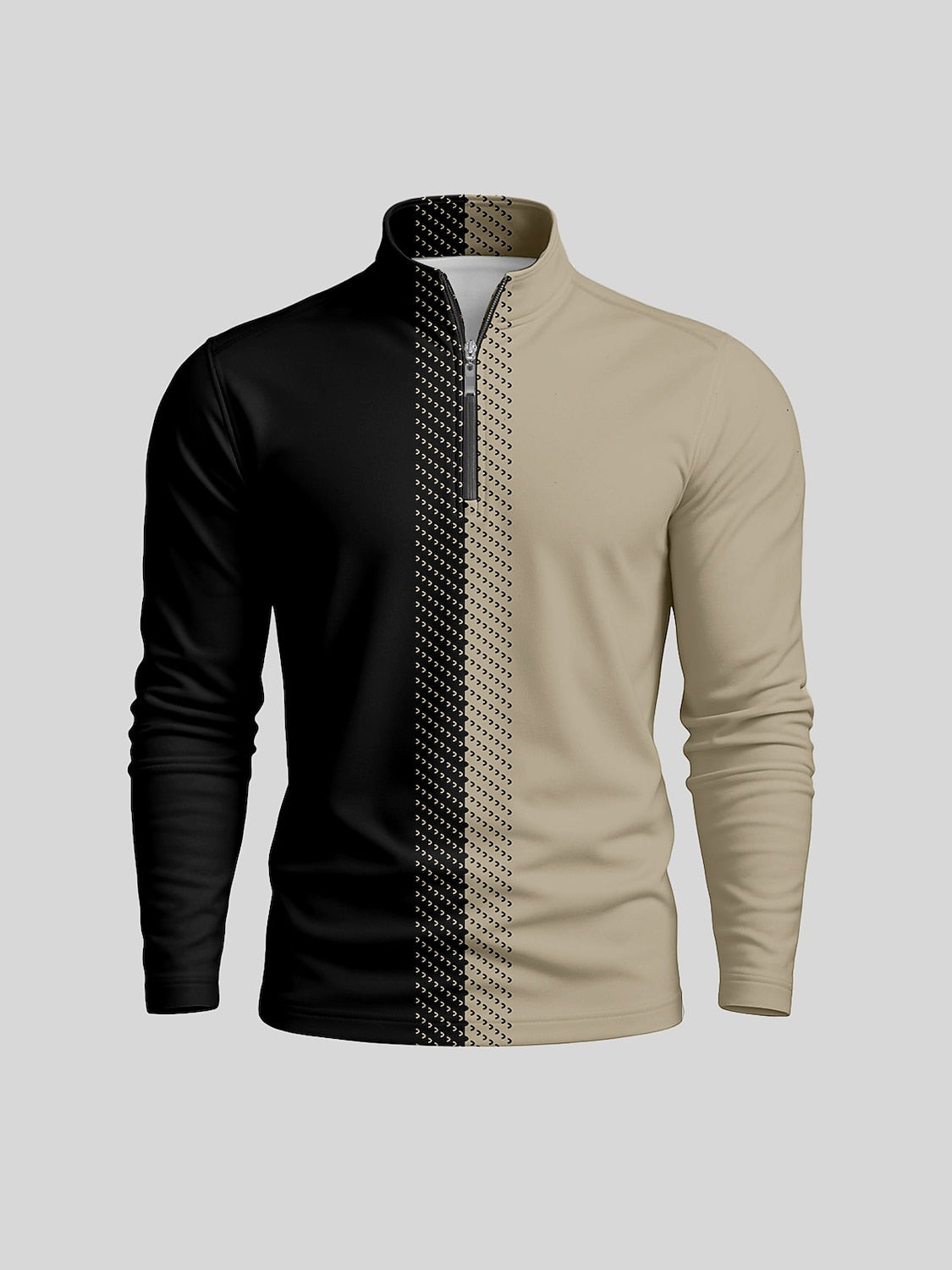Not So Classic Camiseta de Golf para Hombre con Cuello Cuarto Cremallera UPF50+
