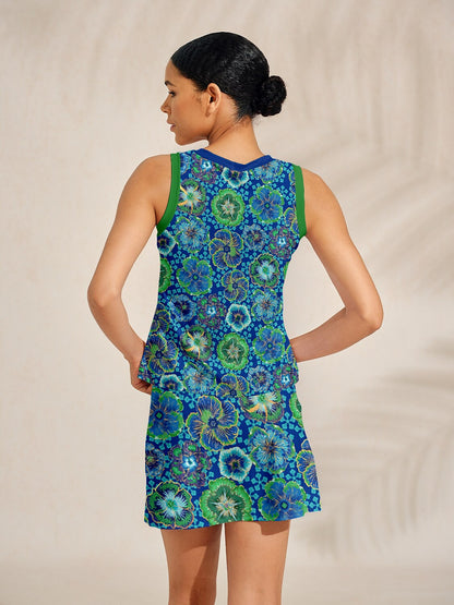 Hyped-up Tropical Tank Top For Pickleball & Tennis