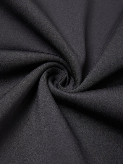 Sudadera básica para hombre con cuello irregular y cremallera, manga larga