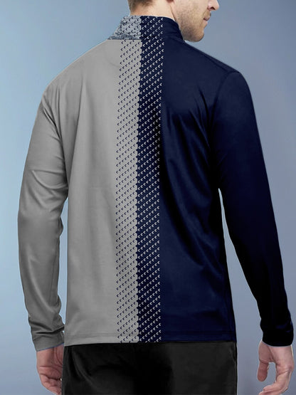 Not So Classic Camiseta de Golf para Hombre con Cuello Cuarto Cremallera UPF50+