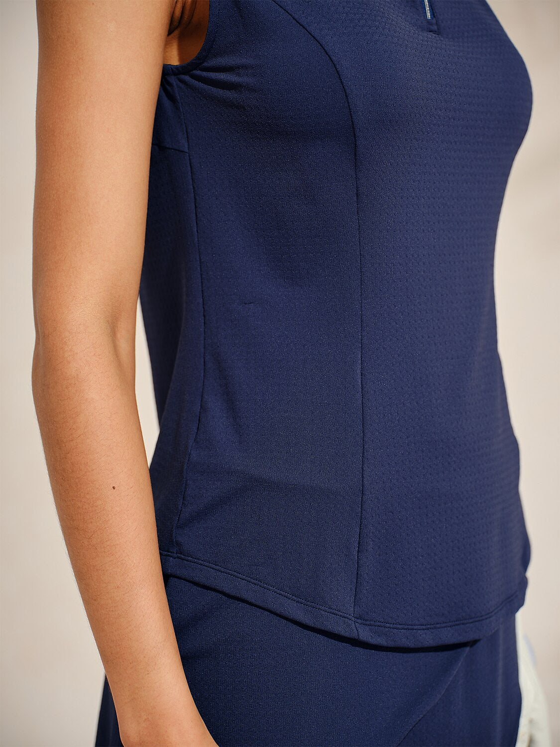 Ultrasoft Premium Sleeveless Mock Neck Quarterzip UPF50+