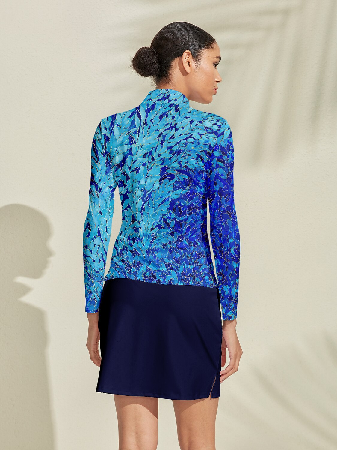 Botanical Energy Golf Shirt Quarterzip UPF50+