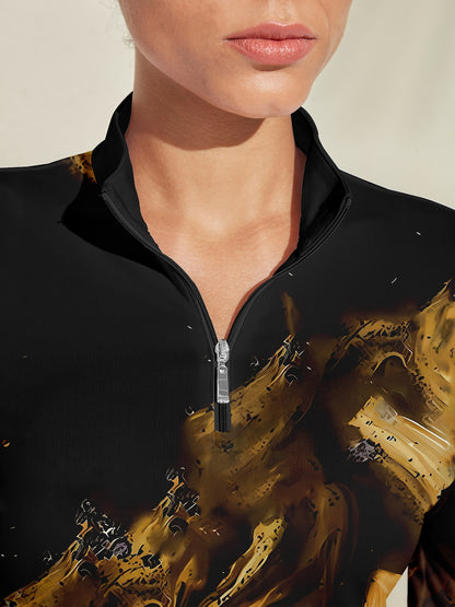 Inked Skins Golf Shirt Quarterzip UPF50+