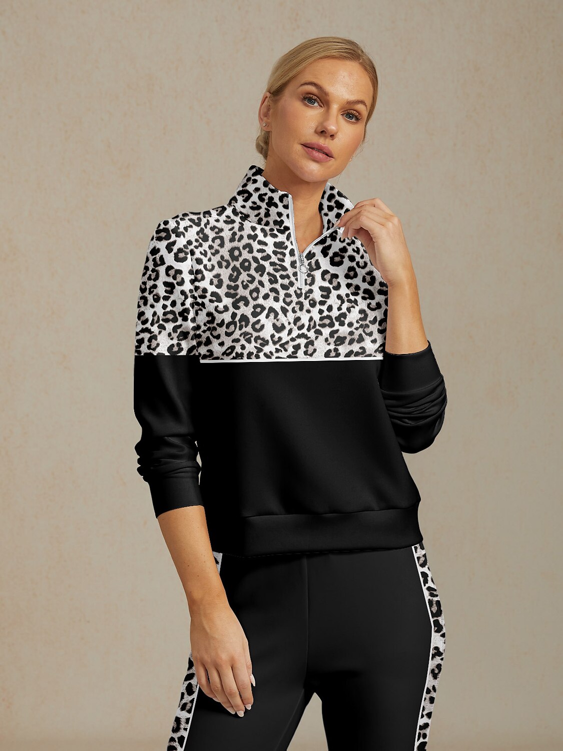 Sudadera de golf con estampado de fiesta de vida silvestre