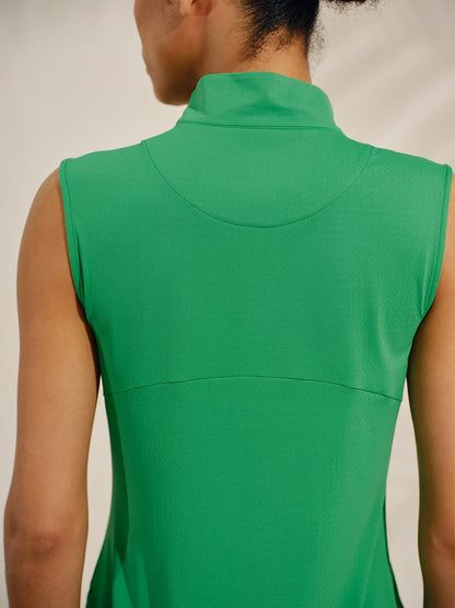 Ultrasoft Premium Sleeveless Mock Neck Quarterzip UPF50+