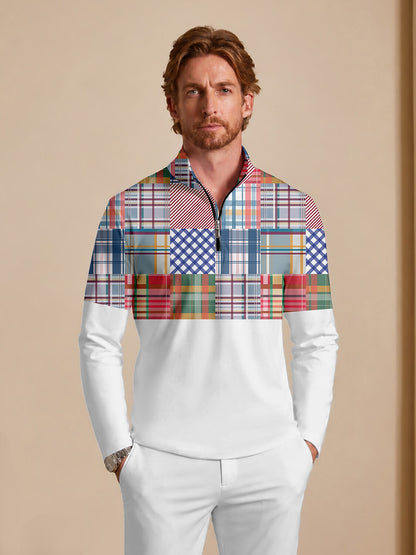 Not So Classic Men's Golf Shirt Quarterzip UPF50+