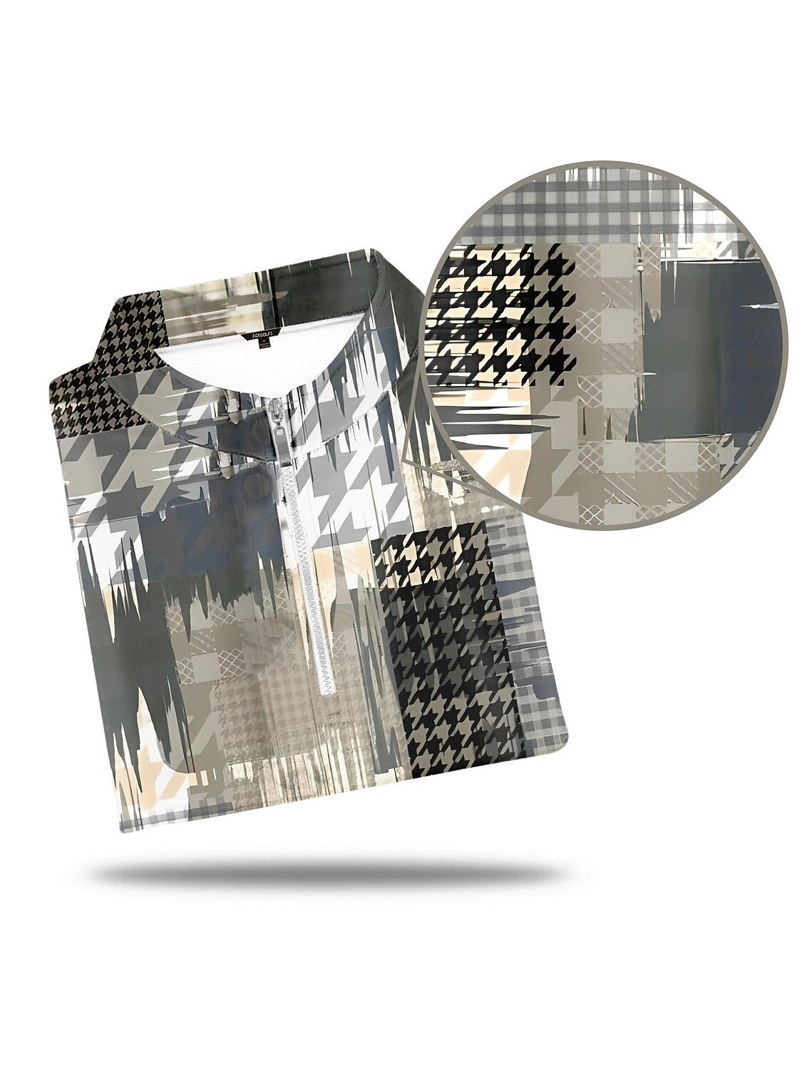 Not So Classic Polo da Golf Uomo con Mezza Cerniera UPF50+