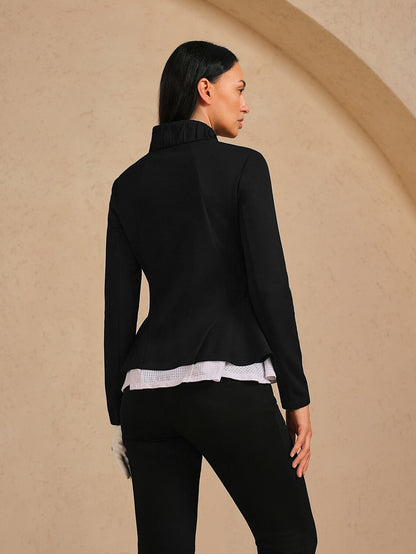 More Than Basic Ruffle Golf Jacket