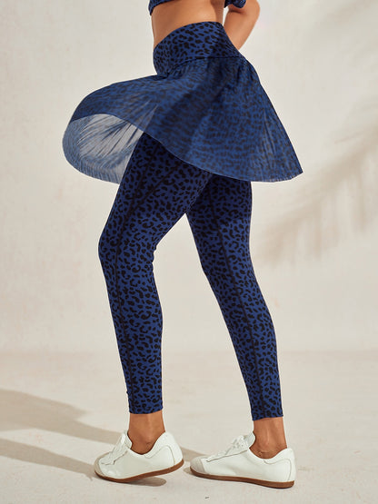 More Than Basic 36 Inch Leopard Mesh Golf Skeggings