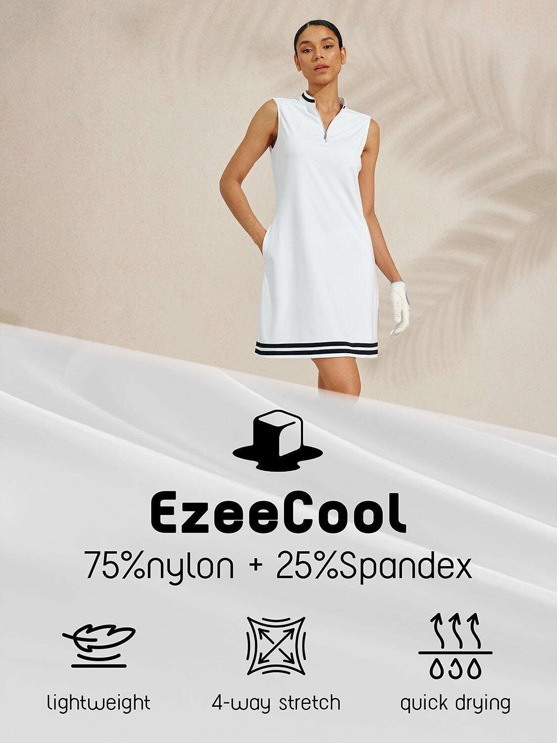 Navycore Sleeveless 36.5 Inch Dress UPF50+