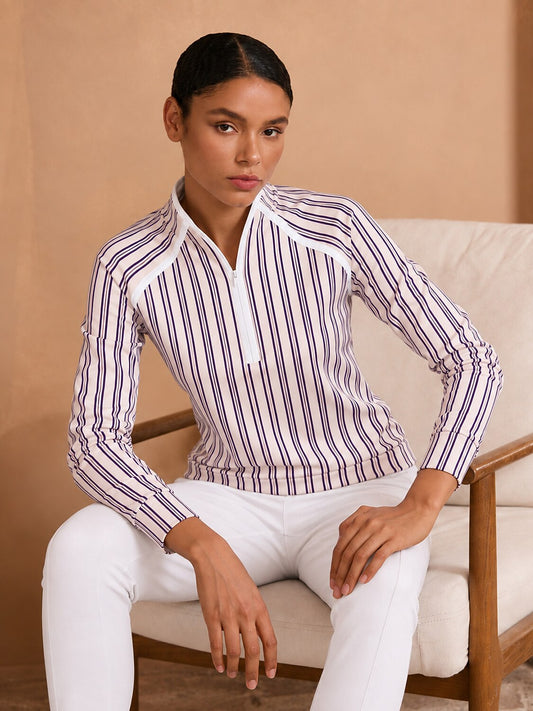 Not So Classic Sweatshirt mit langen Ärmeln und Kontrastbesatz