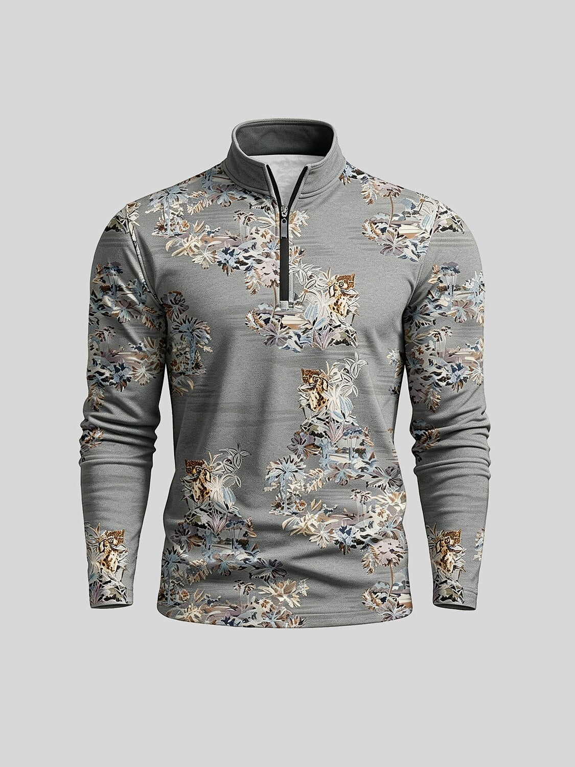 Botanical Energy Men's Golf Shirt Quarterzip UPF50+