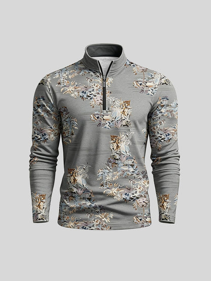 Botanical Energy Men's Golf Shirt Quarterzip UPF50+