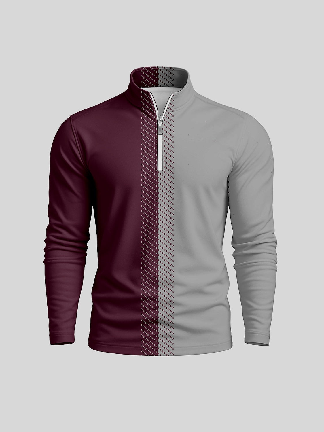 Not So Classic Camisa de Golf para Hombre con Cuello Cuarto Cremallera UPF50+