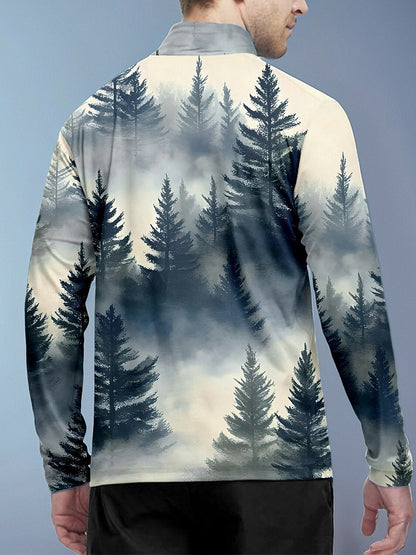 Inked Skins Heren Golfshirt Quarterzip UPF50+