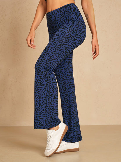 More Than Basic 30 Inch Leopard Golf Flare Pants