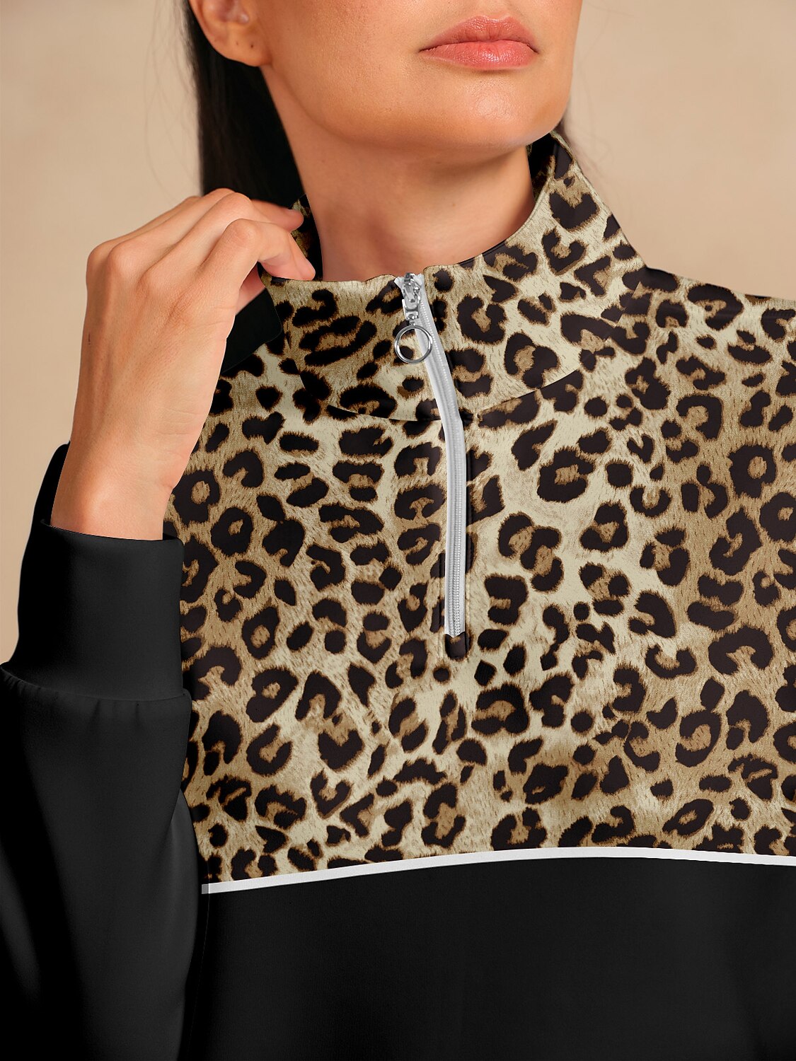 Sudadera de golf con estampado de fiesta de vida silvestre