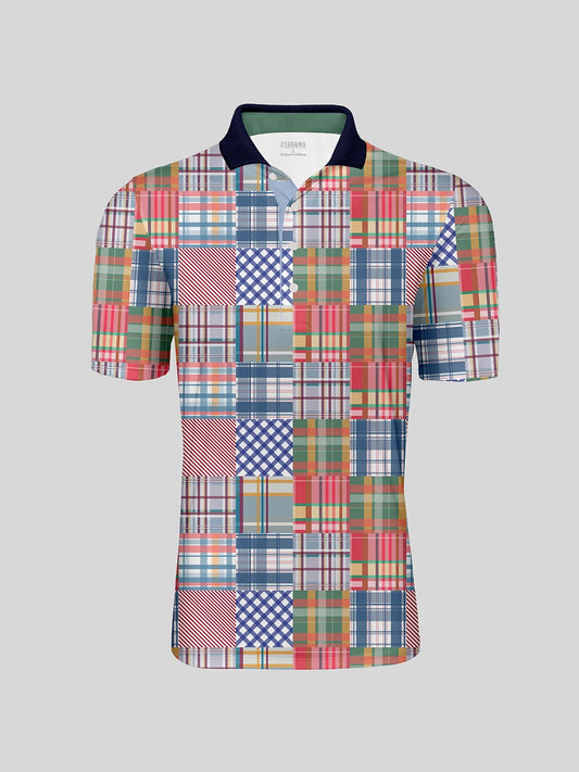 Nicht ganz klassisches Herren-Poloshirt mit Rippkragen und UPF50+