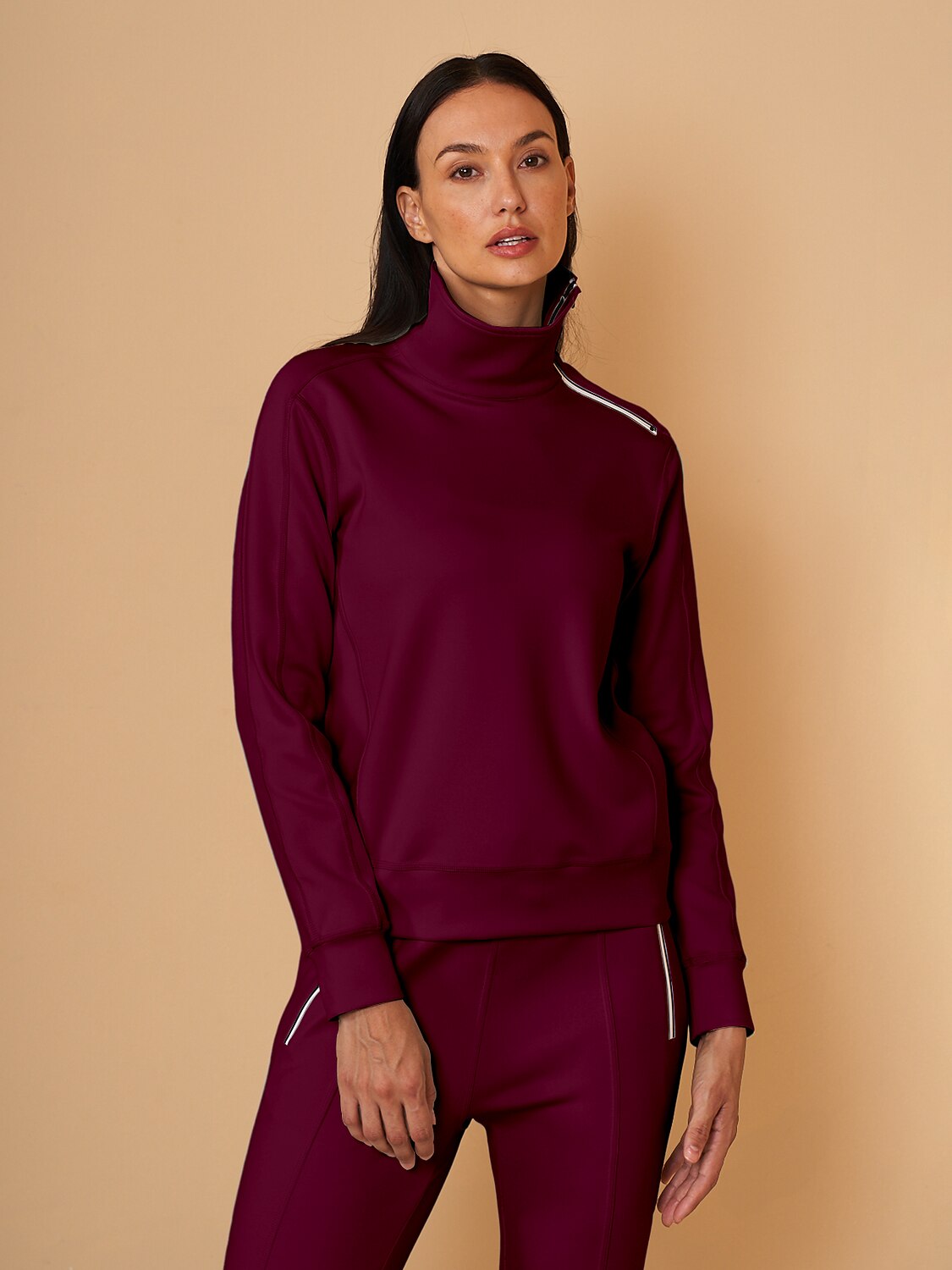 Chic Irregular Collar Sudadera Ropa Golf Mujer