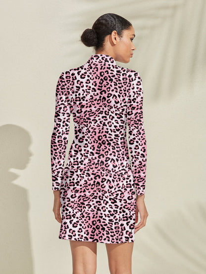 Wildlife Party Silky Golf Shirt Quarterzip UPF50+