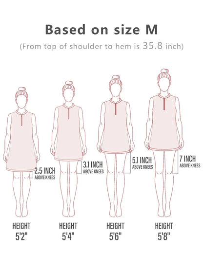 Vestido sin mangas femenino y bonito UPF50+