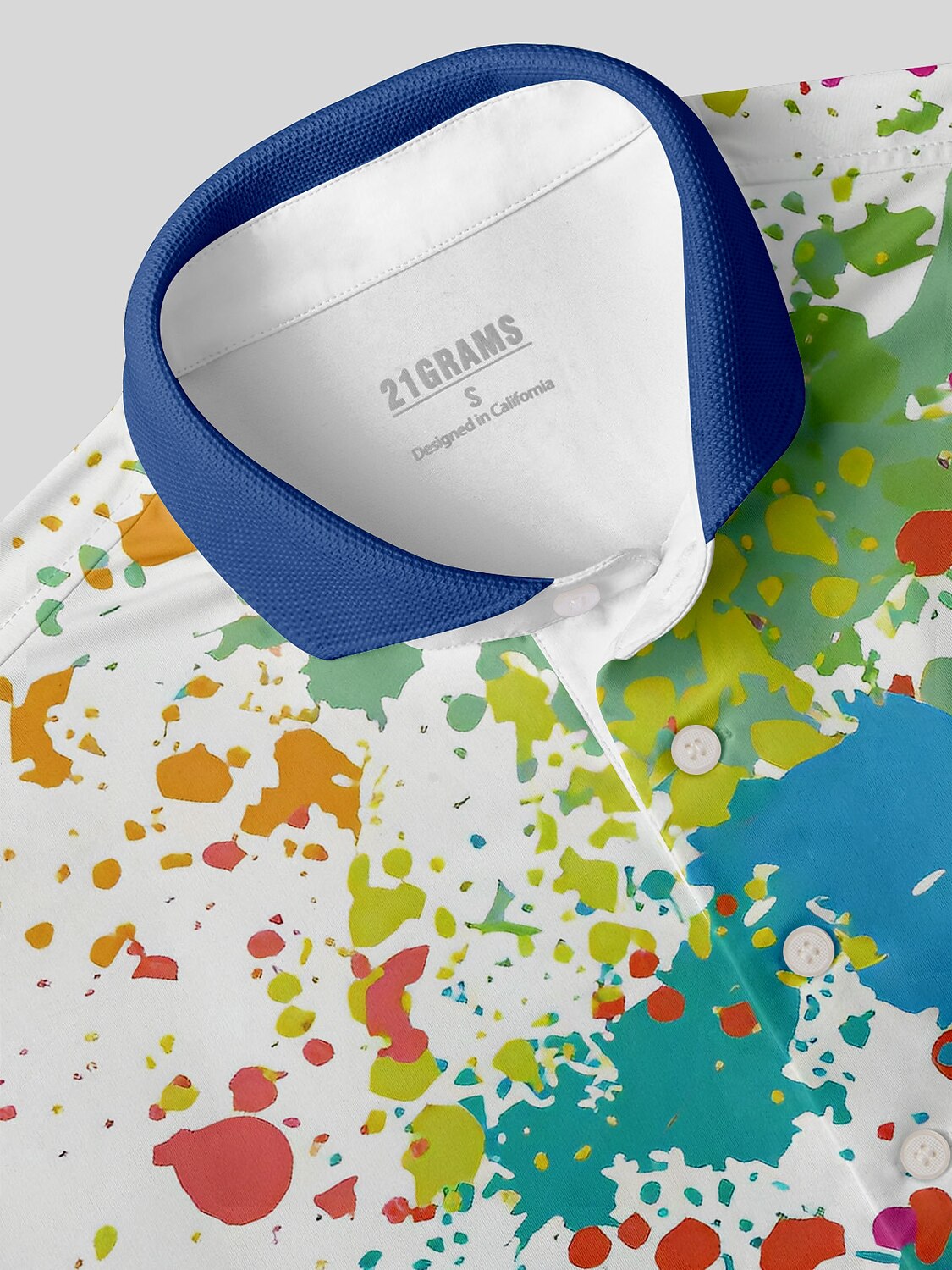 Inked Skins Men's Ribbed Collar Polo Top UPF50+