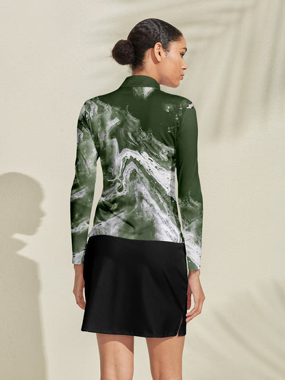 Inked Skins Golf Shirt Quarterzip UPF50+