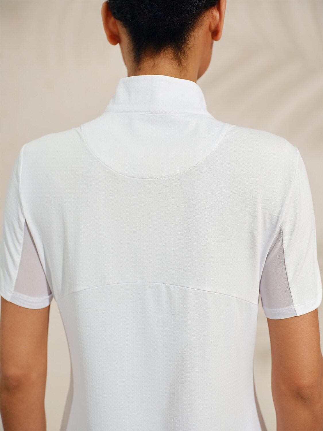 Ultrasoft Premium Short Sleeve Mock Neck Mesh Quarterzip UPF50+