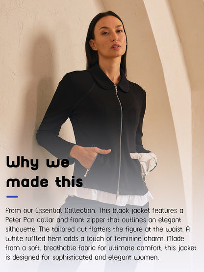 ベーシック以上のラッフルゴルフジャケット