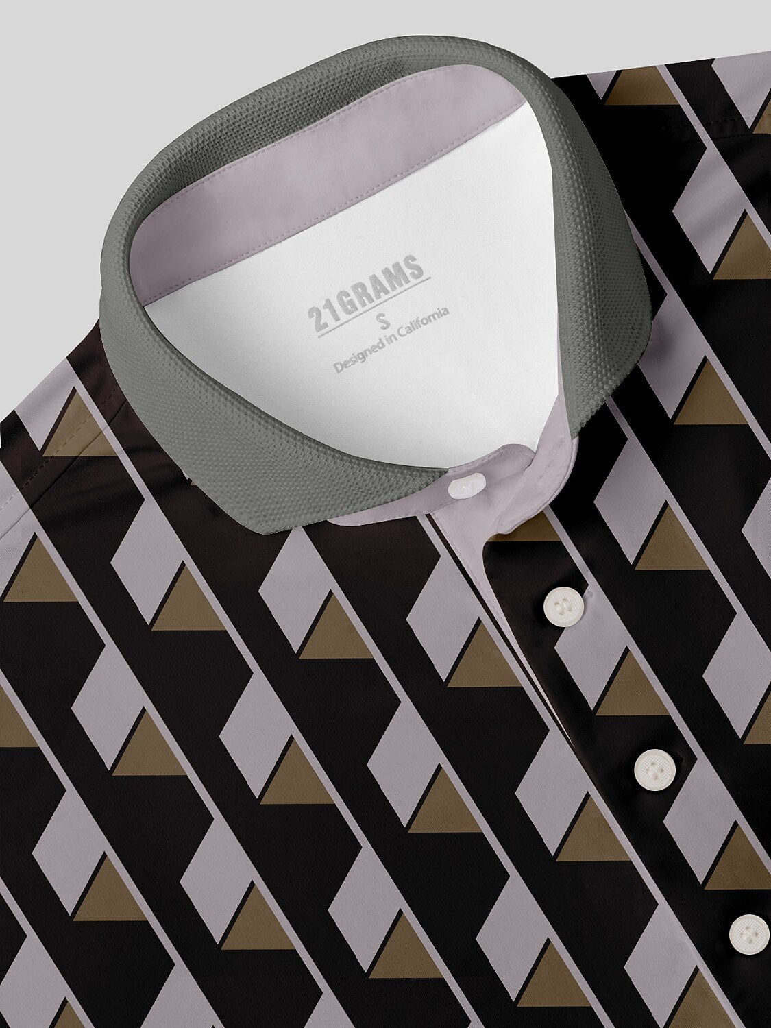 Polo da uomo con collo a costine non così classico UPF50+