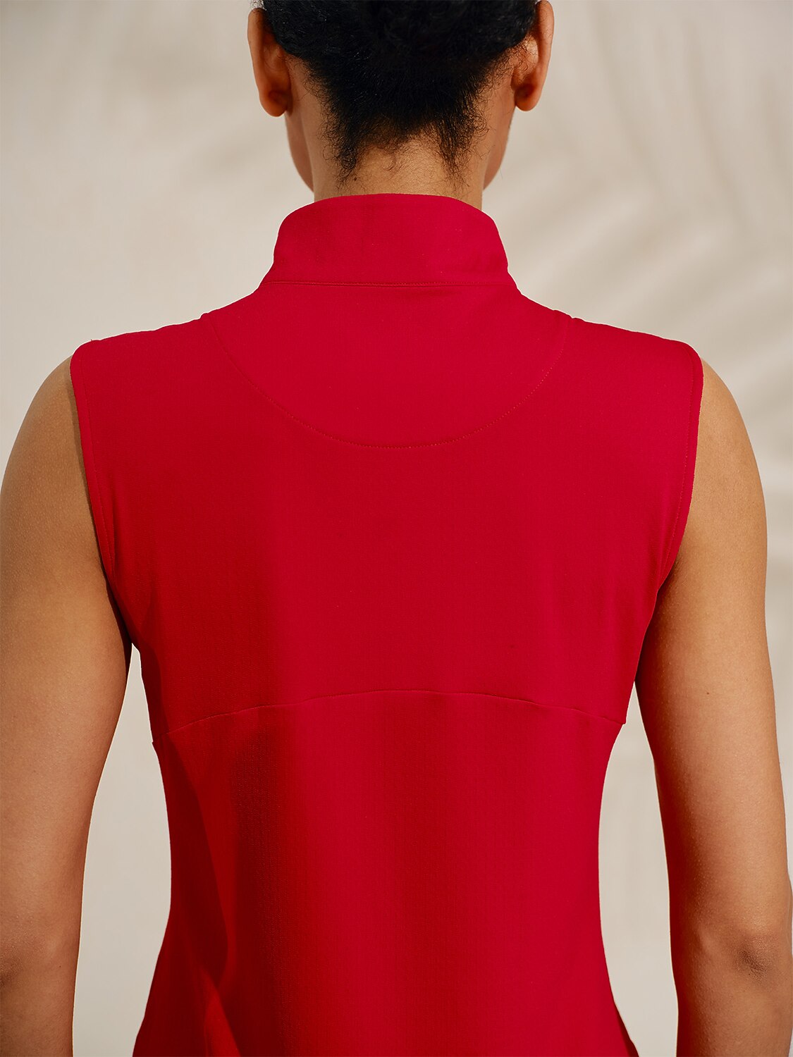 Ultrasoft Premium Sleeveless Mock Neck Quarterzip UPF50+