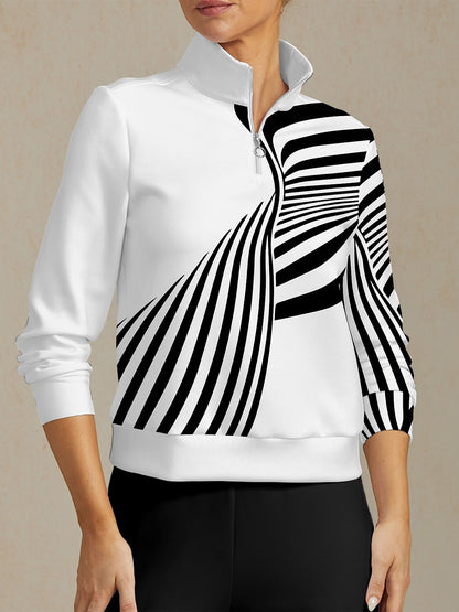 遊び心あふれるマリンゴルフスウェットシャツ