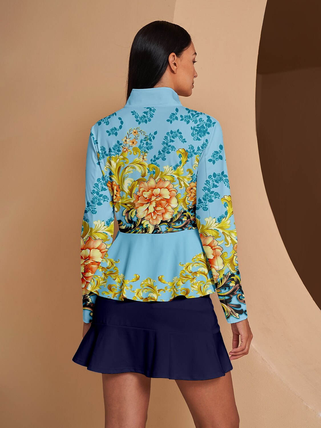 ボタニカルエナジー ラッフル ゴルフジャケット 日焼け防止