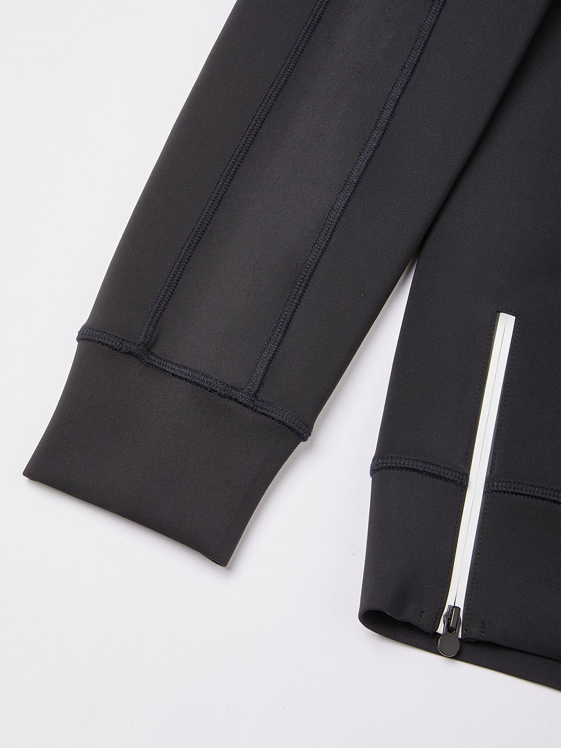 Sudadera básica para hombre con cuello irregular y cremallera, manga larga