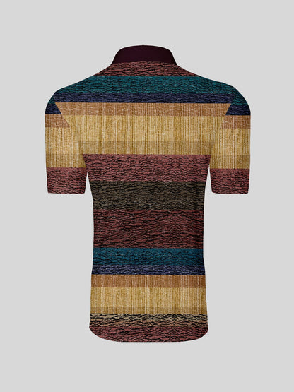 Inked Skins Polo para Hombre con Cuello Acanalado UPF50+