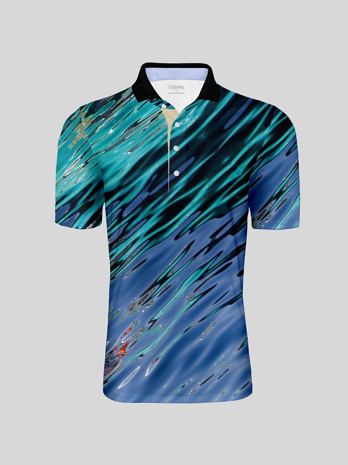Polo para hombre Inked Skins con cuello acanalado UPF50+