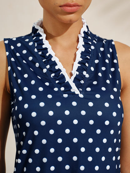 Robe Sans Manches à Volants Col V Hyper-prep 93 cm UPF50+