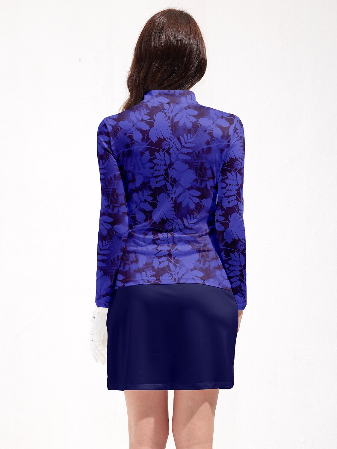 Botanisch Energiek Golfshirt met Kwartrits UPF50+