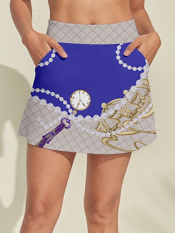 Bold Baroque 16 Inch High Waist Skort UPF50+