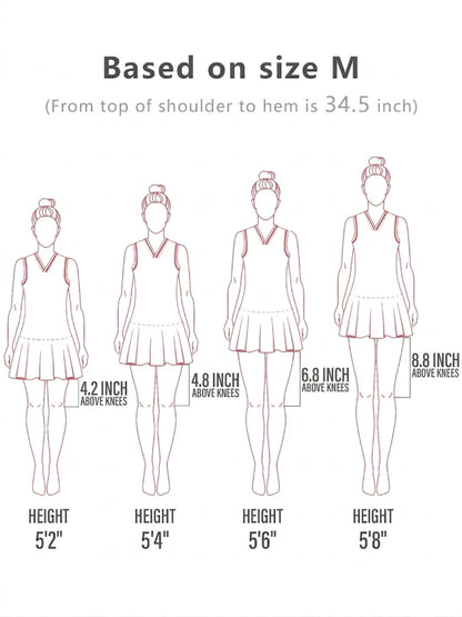 ベーシック以上のノースリーブAラインプリーツミニドレス UPF50+