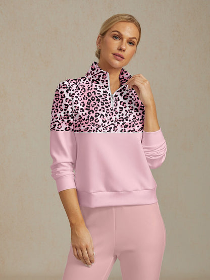 Sudadera de golf con estampado de fiesta de vida silvestre