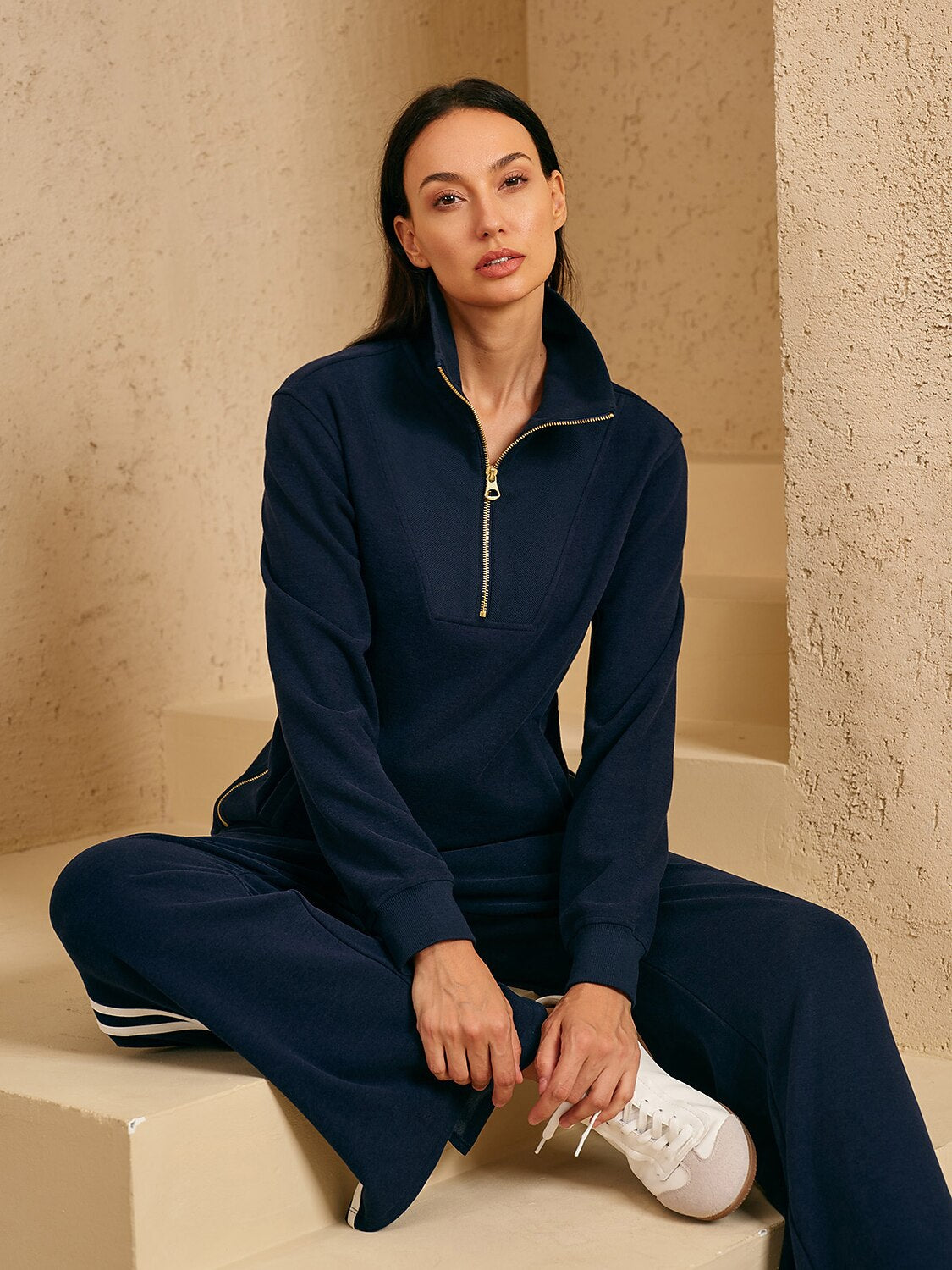 UltraSoft Velour Long Sleeve Side Zipper Sweatshirt – Acegolfs