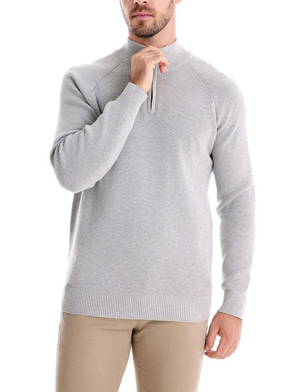 기본 이상의 남성용 골프 쿼터 집 스웨터